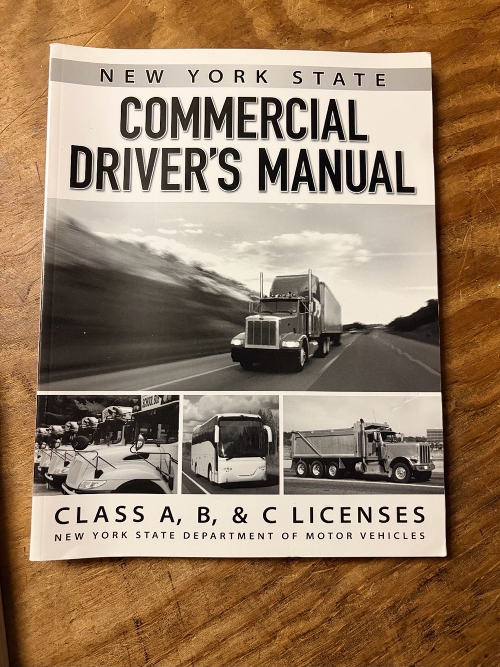 New York State Commercial Driver's Manual - Black & White